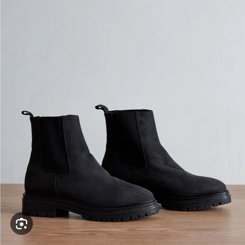 Jenni Kayne Brooklyn Lug Boot in black (great condition)